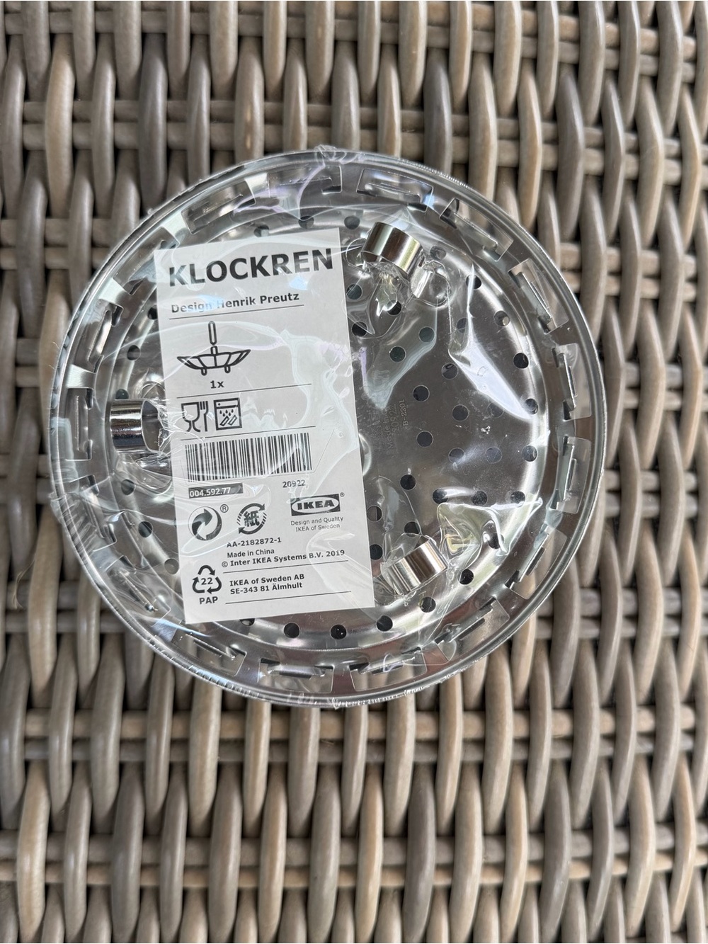 New IKEA Klockren Stainless Steel Collapsible Vegetable Steam Basket